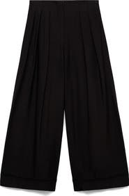 MANGO Wide Leg Crop Pants