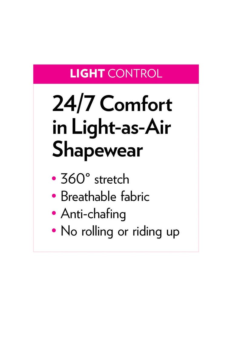 Invisible Shaper Light Control All-In-One Shaper, Alternate, color, BLACK