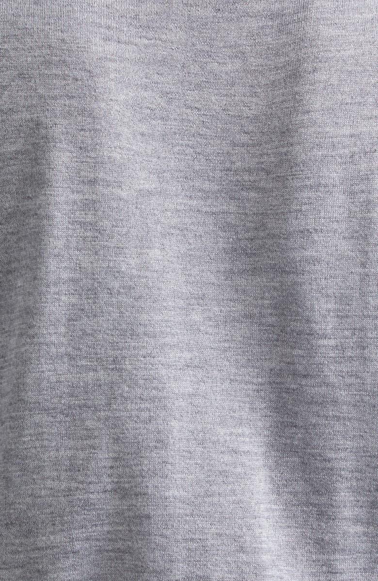 Thom Browne Nantucket Scenic Silk Tie Cashmere & Silk Blend Sweater Vest, Alternate, color, Light Grey