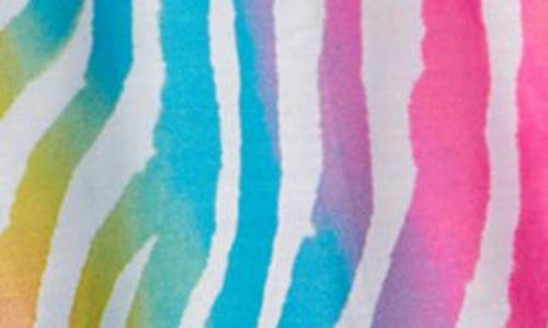 Hatley Kids' Rainbow Zebra Nightgown In White