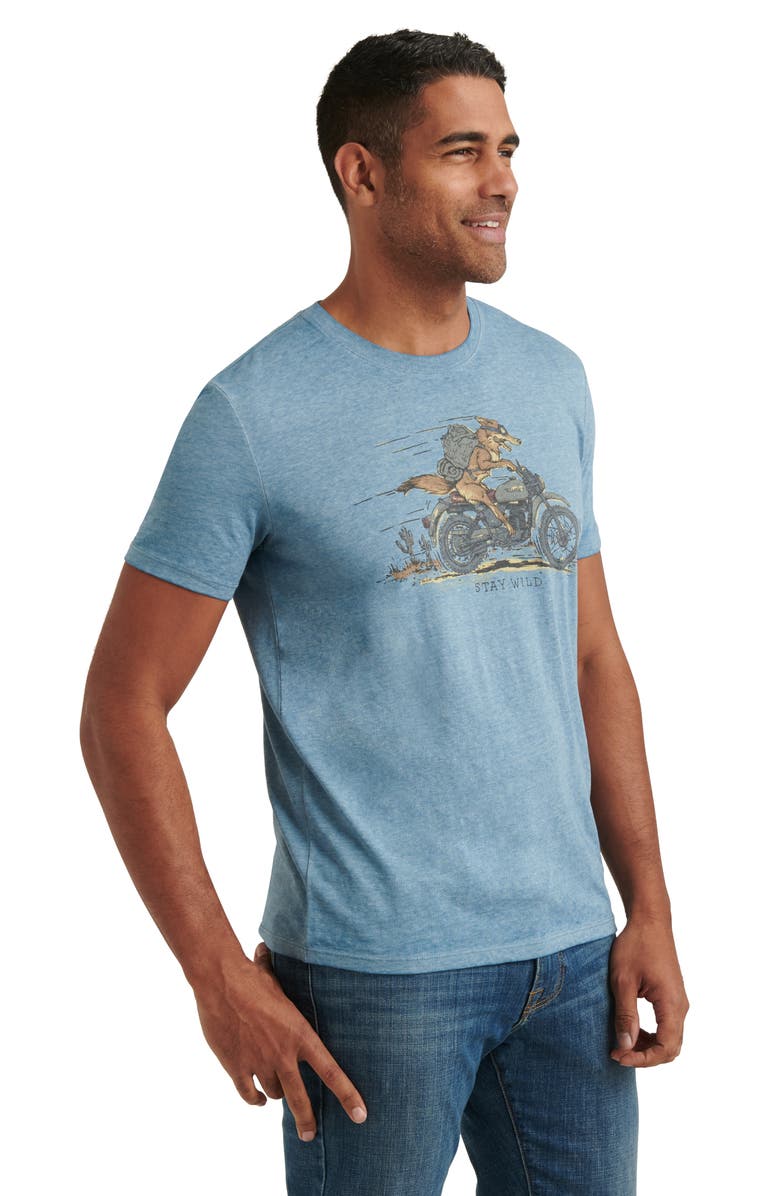 Lucky Brand Coyote Biker Graphic Tee, Alternate, color,