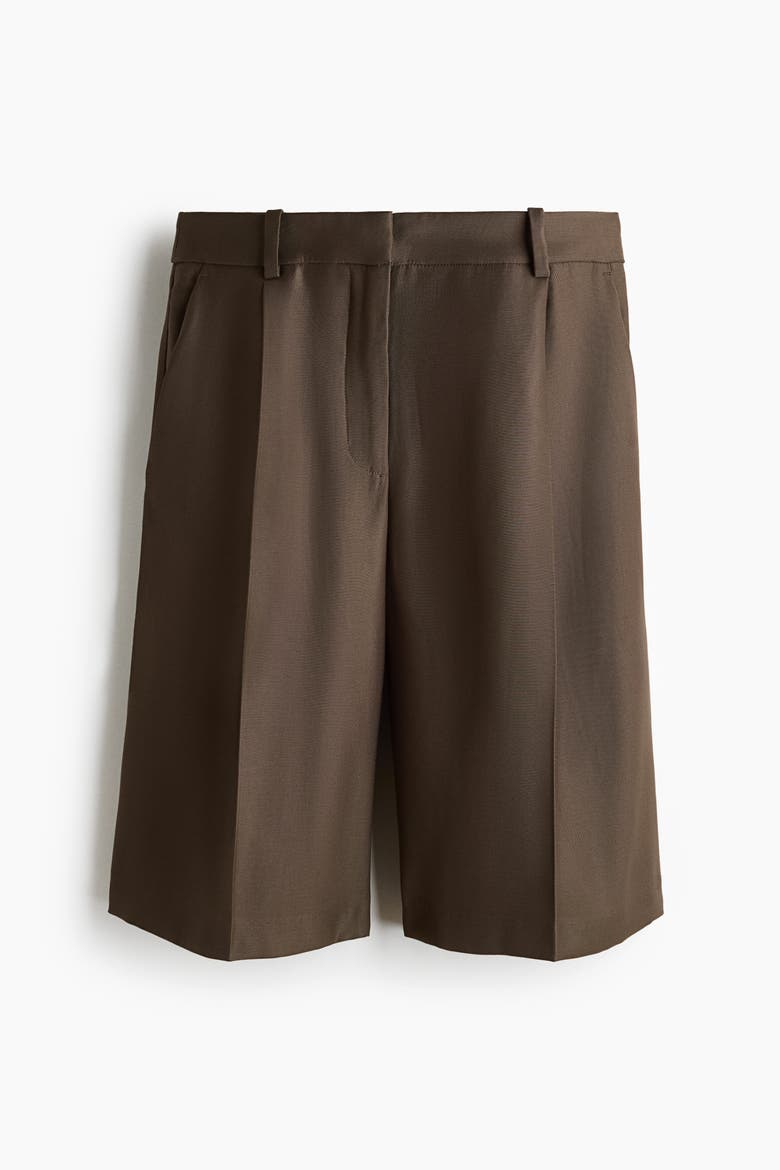 Dressy Bermuda Shorts, Alternate, color, Dark taupe
