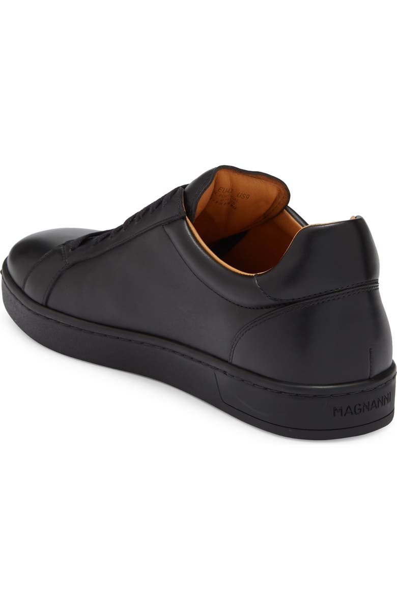 Magnanni Elonso Leather Sneaker, Alternate, color, Black