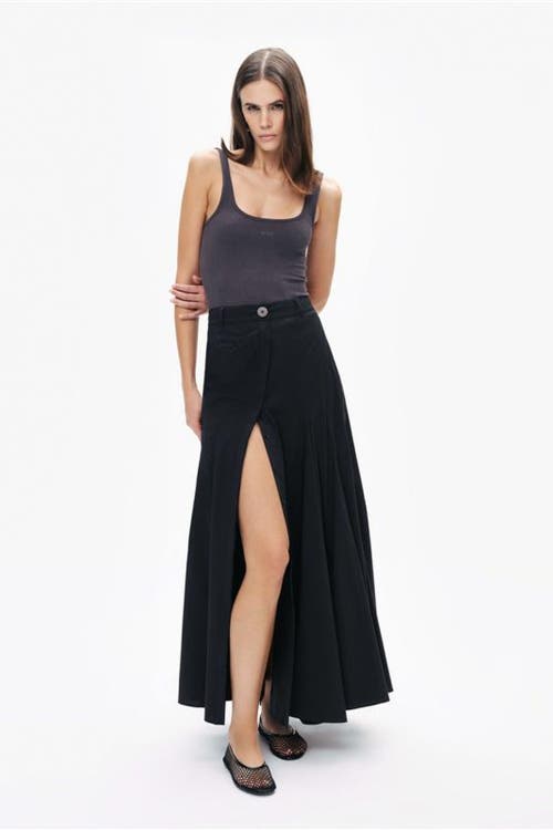 Shop Nocturne Printed Detail Crop Top In Anthracite