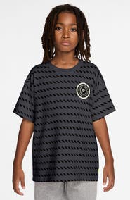 Nike Kids' Sportswear Max90 Broken Stripe Cotton T-Shirt
