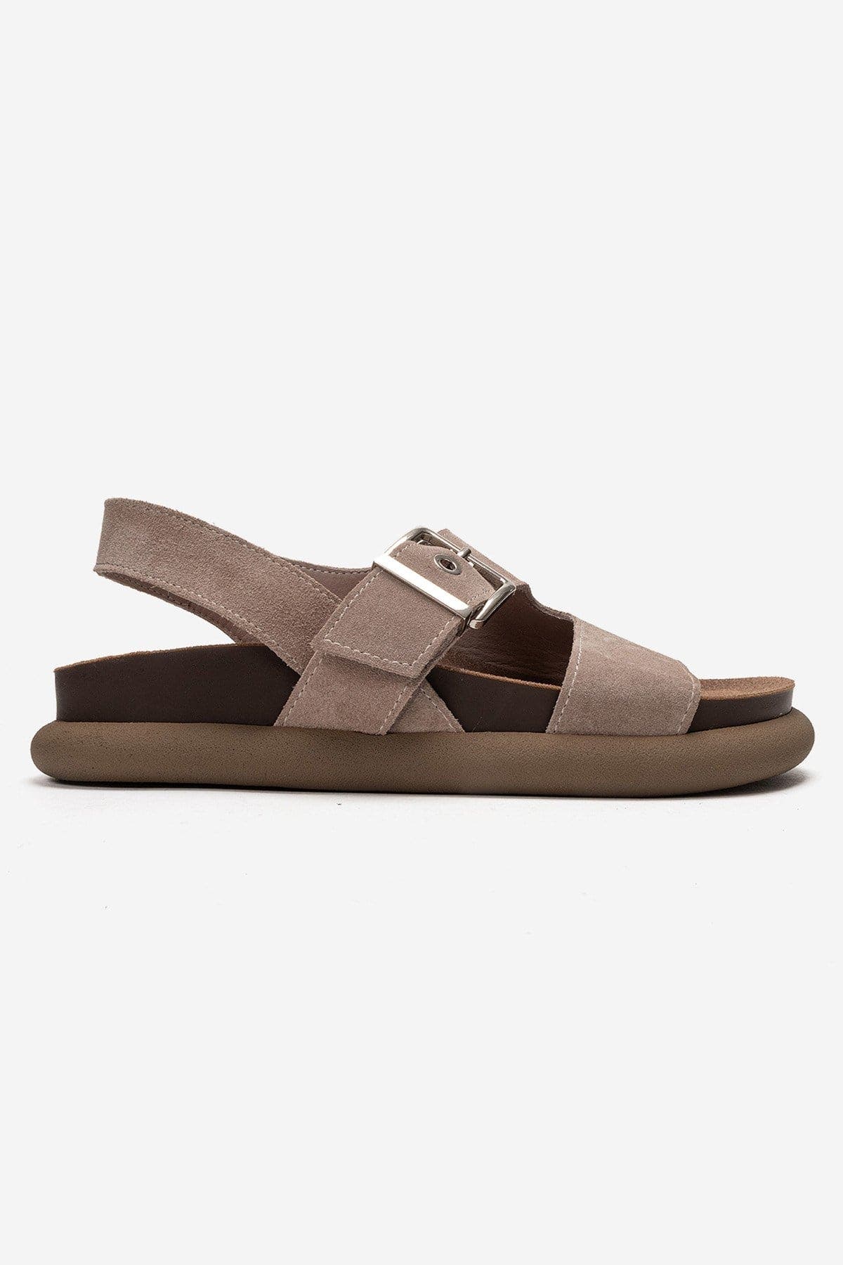 Jalven Leather Sandal, Alternate, color, Ivory Suede