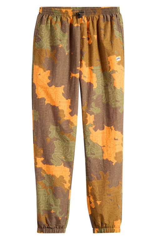 Icecream Cash Drawstring Nylon Pants In Brown