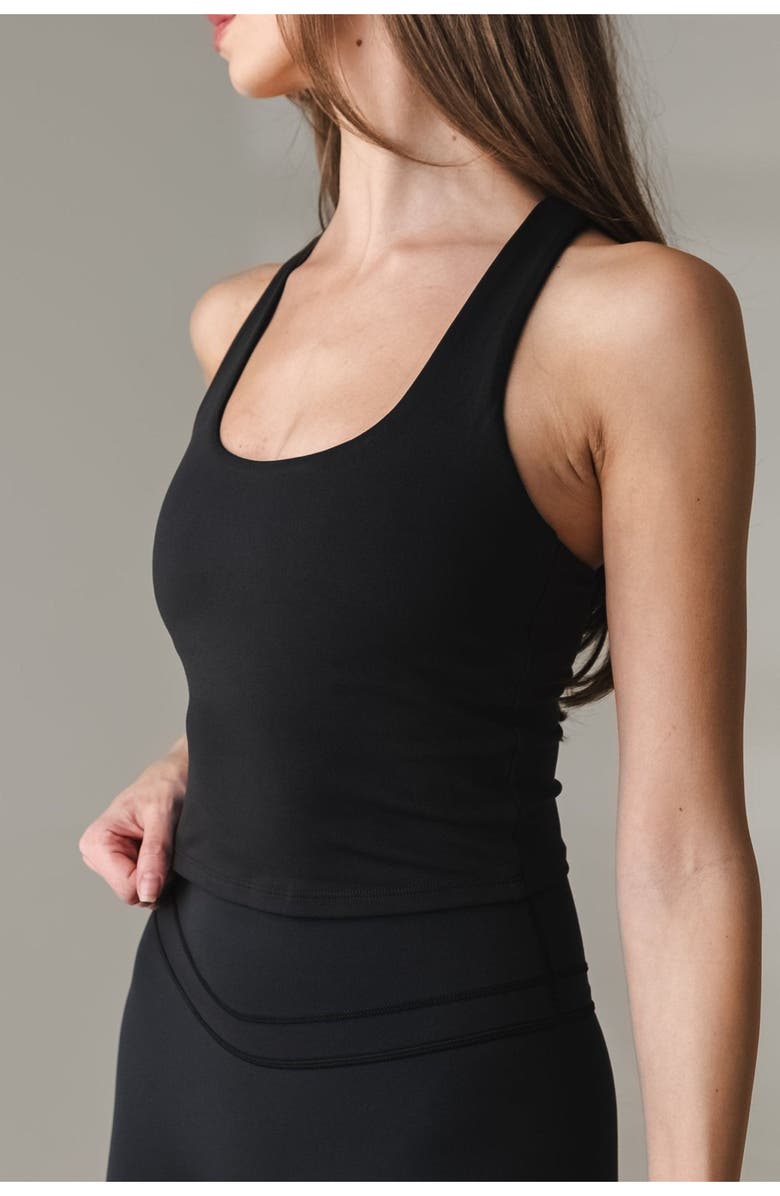 Vitality Pulse Racer Tank, Alternate, color, Midnight Washed