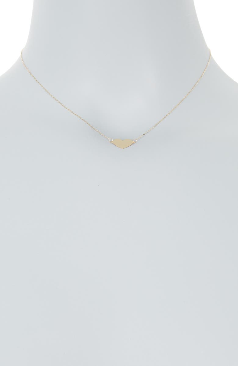 Ember Fine Jewelry 14K Yellow Gold Heart Pendant Necklace, Alternate, color, Gold