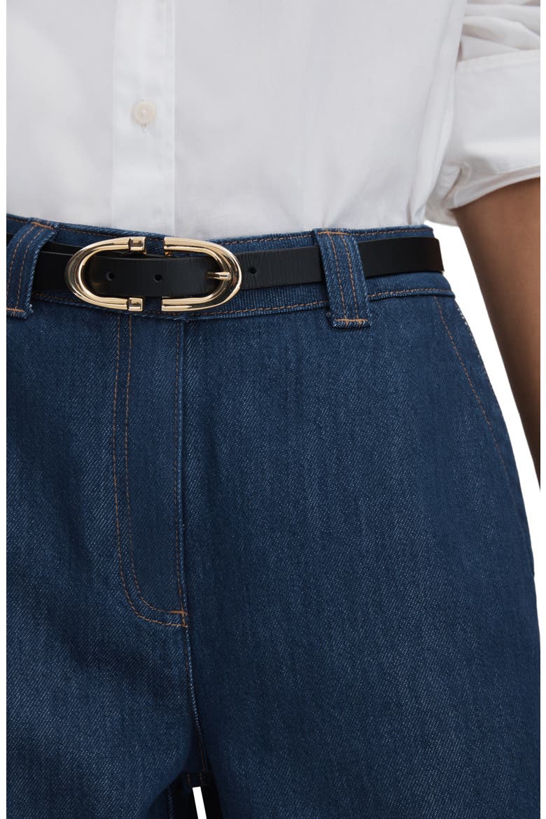Olivia High Waist Wide Leg Jeans, Alternate, color, DARK BLUE