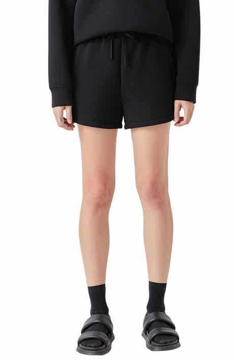 Tie Waist Scuba Knit Shorts