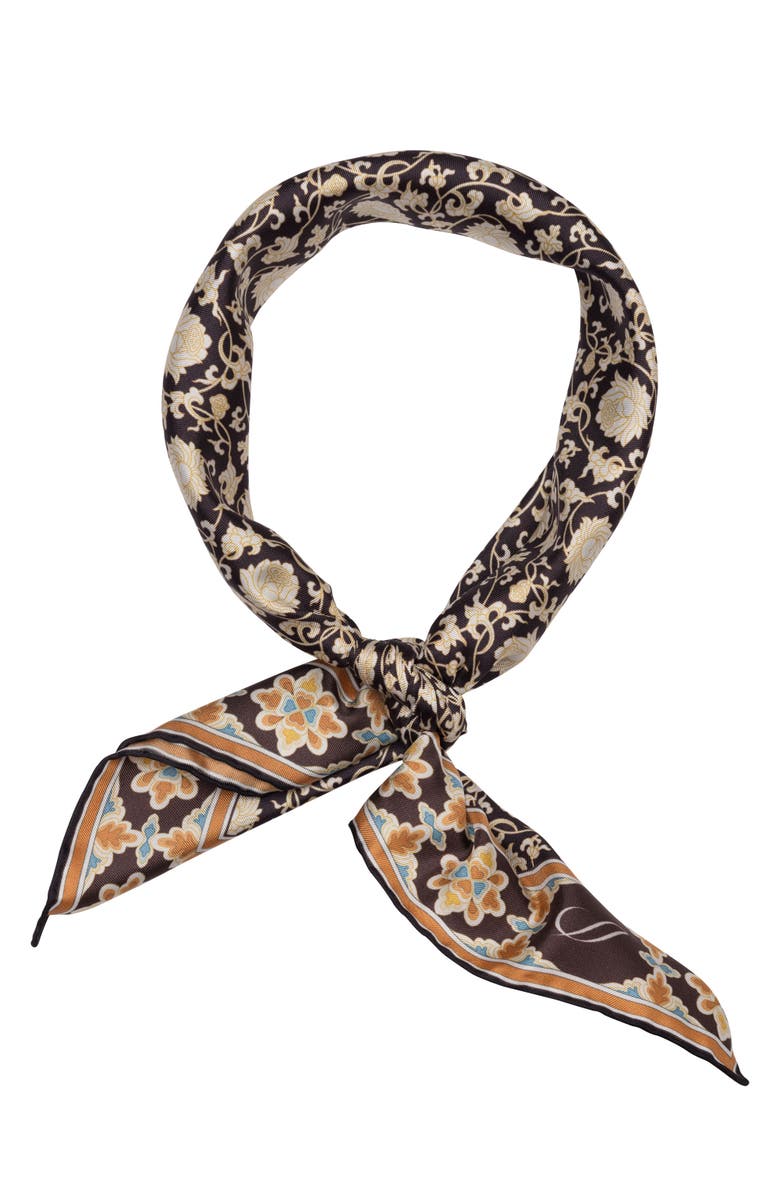 Elizabetta Caserta - Hand Rolled Silk Neckerchief, Alternate, color, 