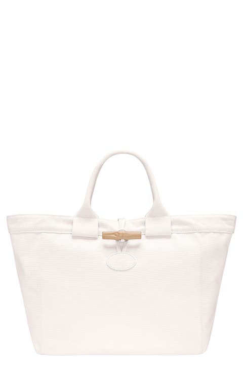 Large Le Roseau Cotton Canvas Tote