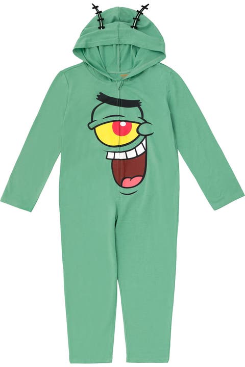 Spongebob Squarepants Hooded One Piece Coverall (toddler, Little Kid & Big Kid)