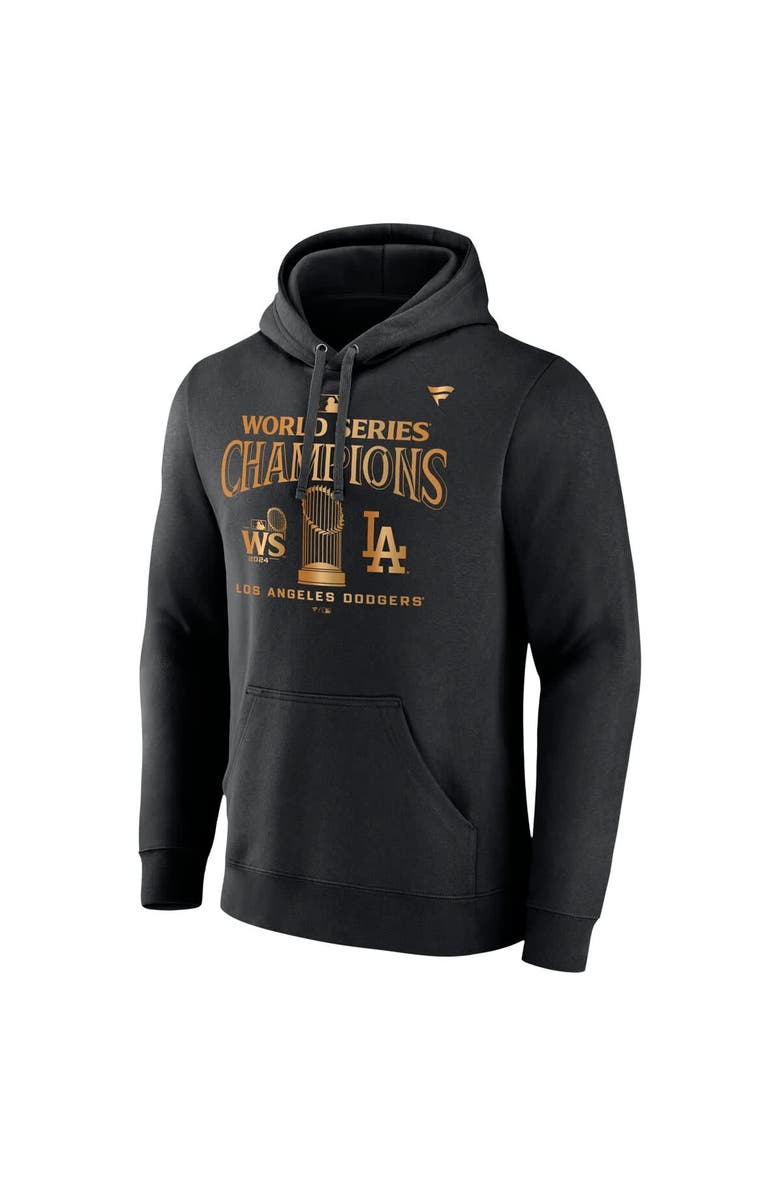 FANATICS Men's Fanatics Black Los Angeles Dodgers 2024 World Series Champions Locker Room Parade Pullover Hoodie, Alternate, color, 