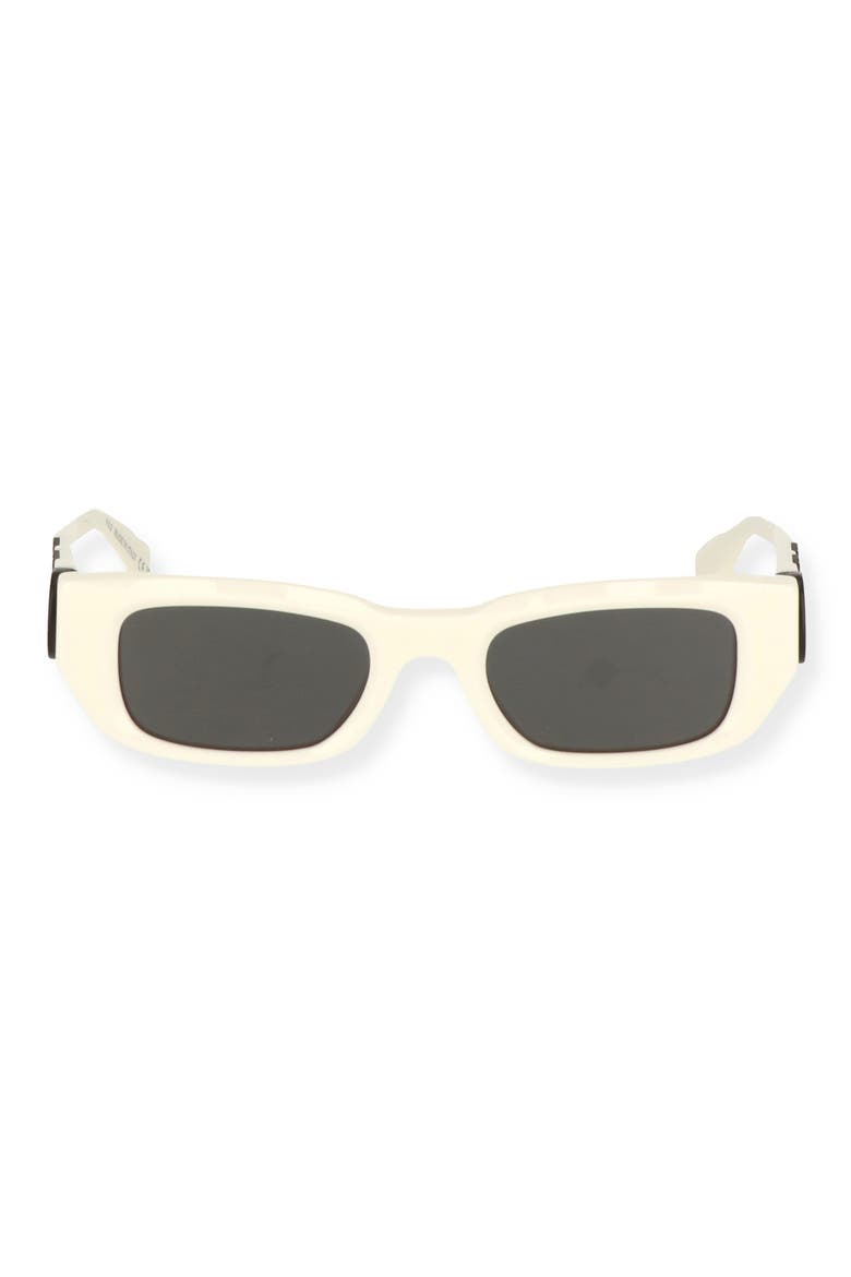 Fillmore 49mm Rectangular Sunglasses, Main, color, OFF WHITE/ DARK GREY