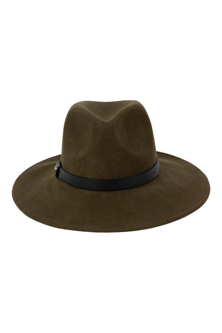 Felted Wool Fedora, Main, color, DUSTY KHAKI BROWN