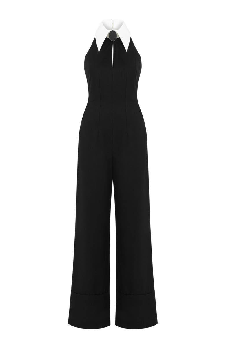 Nocturne Halter Neck Wide Leg Jumpsuit, Alternate, color,