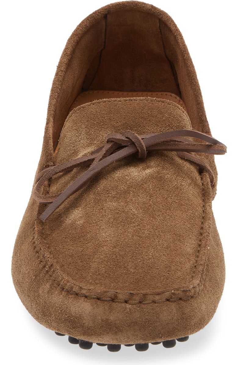 TOM FORD Suede Driving Shoe, Alternate, color, Dark Taupe