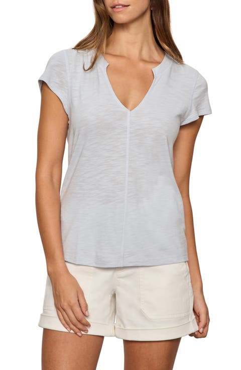 The New Girl Split Neck T-Shirt