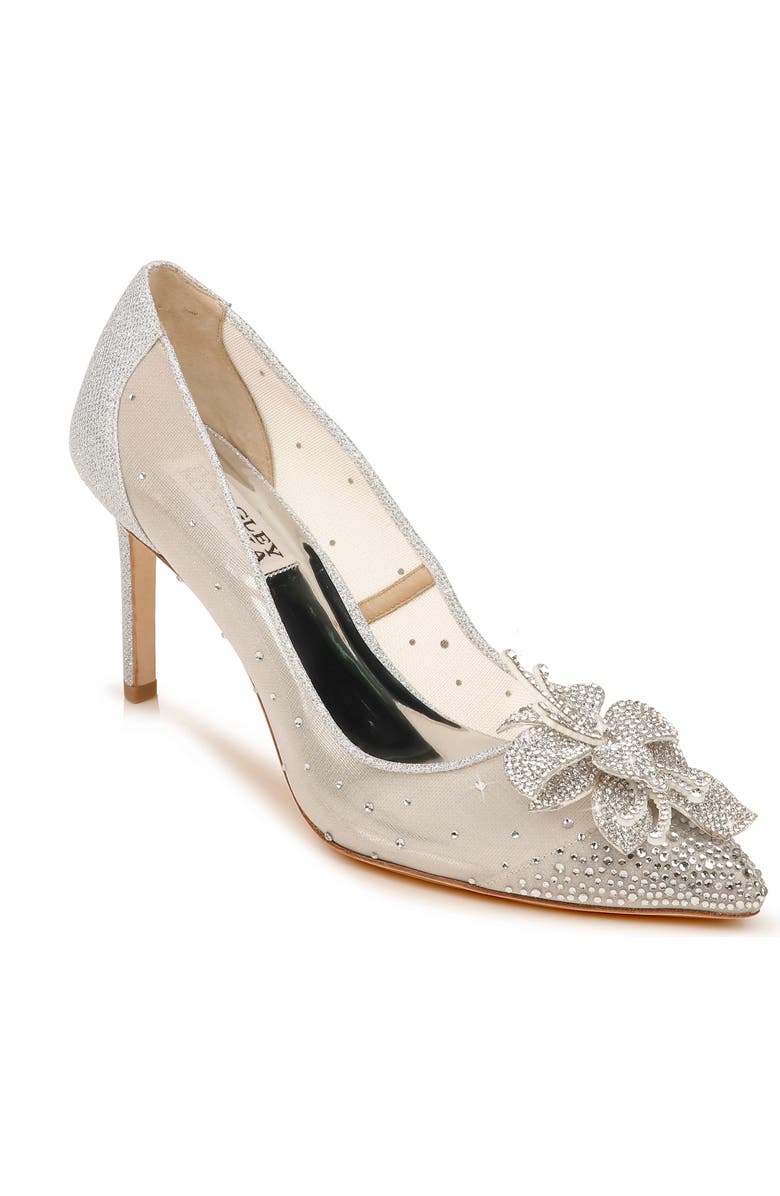 Badgley Mischka Collection Gilda Embellished Pointed Toe Pump, Main, color,