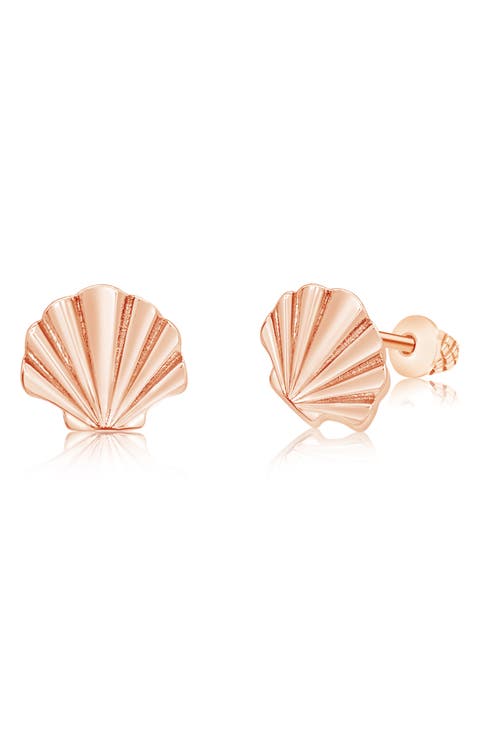 Kids' Seashell Stud Earrings