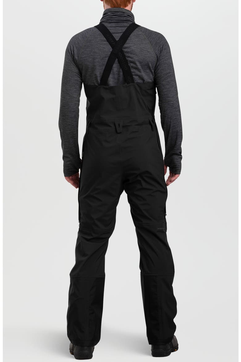 Carbide Performance Bib Snow Pants, Alternate, color, SOLID BLACK