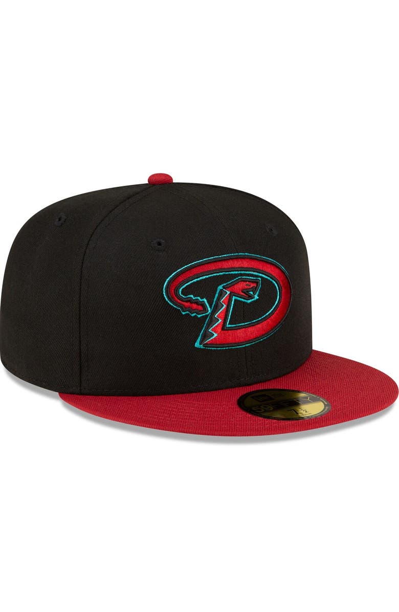 New Era Men's New Era Black/Red Arizona Diamondbacks Road Authentic Collection On-Field 59FIFTY Fitted Hat, Alternate, color, Black