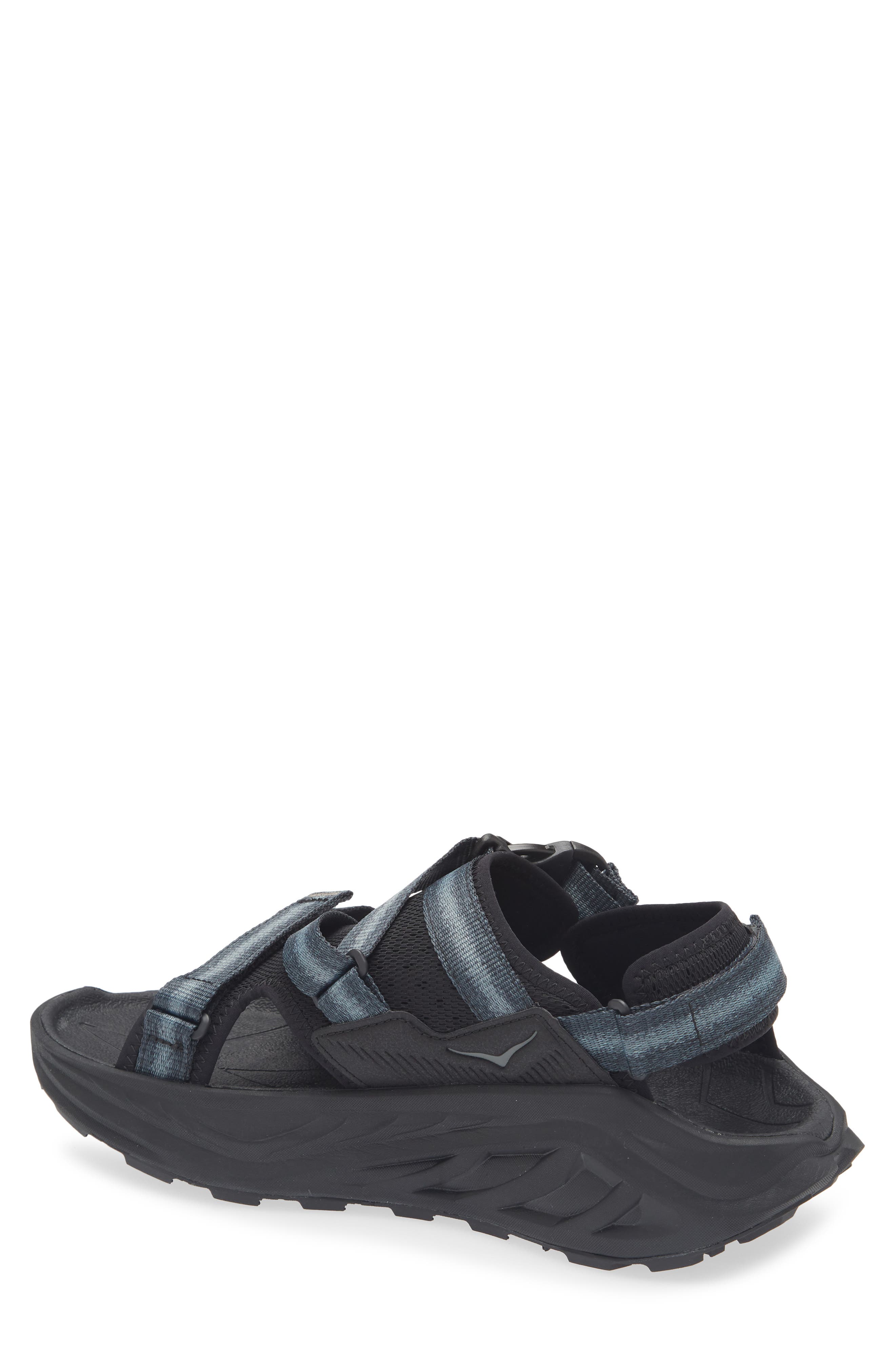 HOKA Infini Hike TC Sandal, Alternate, color, Black / Black
