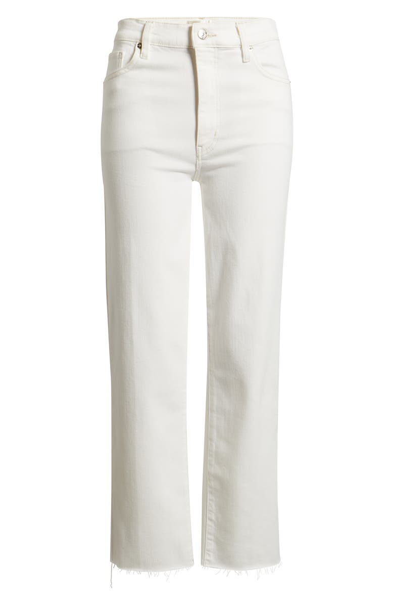 FRAME Le Sleek Raw Hem High Waist Straight Leg Jeans, Alternate, color, Au Natural Clean Raw After