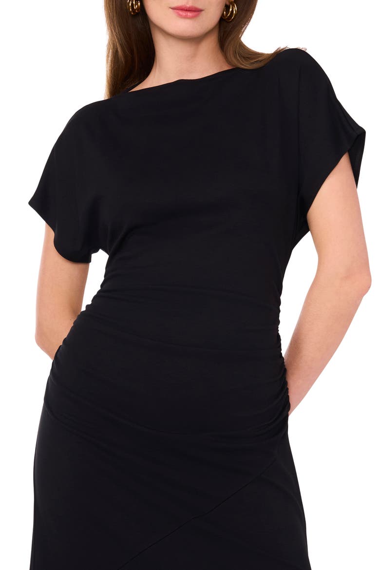 Dolman Sleeve Midi Dress, Alternate, color, RICH BLACK 060