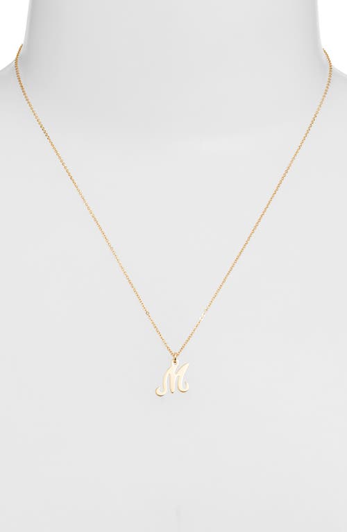 Set & Stones Gianna Initial Pendant Necklace In Gold/m