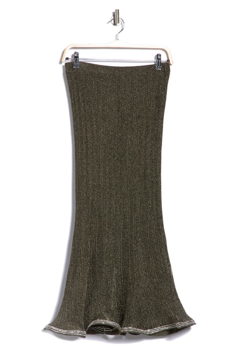 Brighton Midi Skirt, Main, color, GUNMETAL SILVER