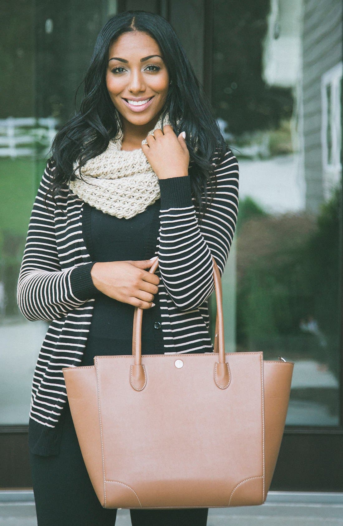 'Brookside' Diaper Tote, Alternate, color, BROWN