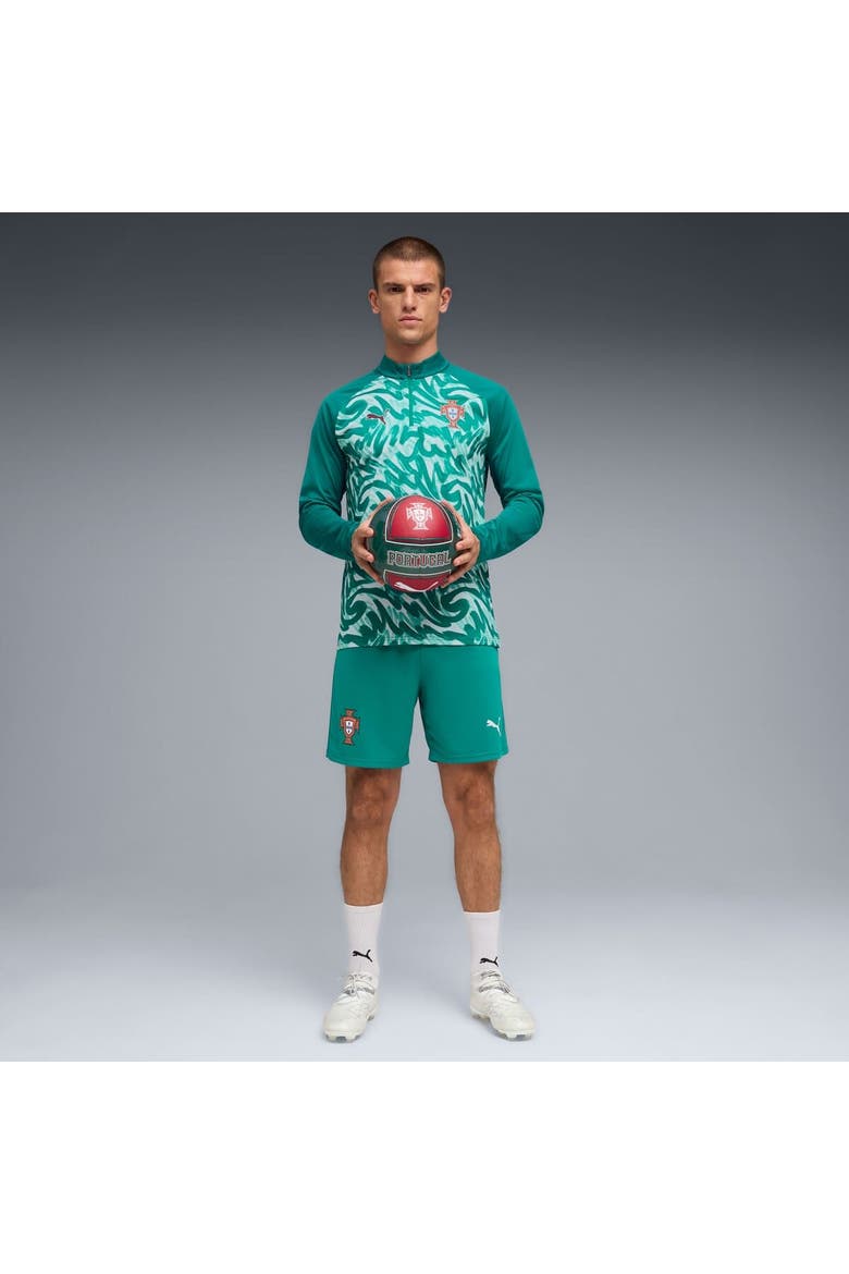 Men's Puma Green Portugal National Team Pre-Match Quarter-Zip Top, Alternate, color, Green