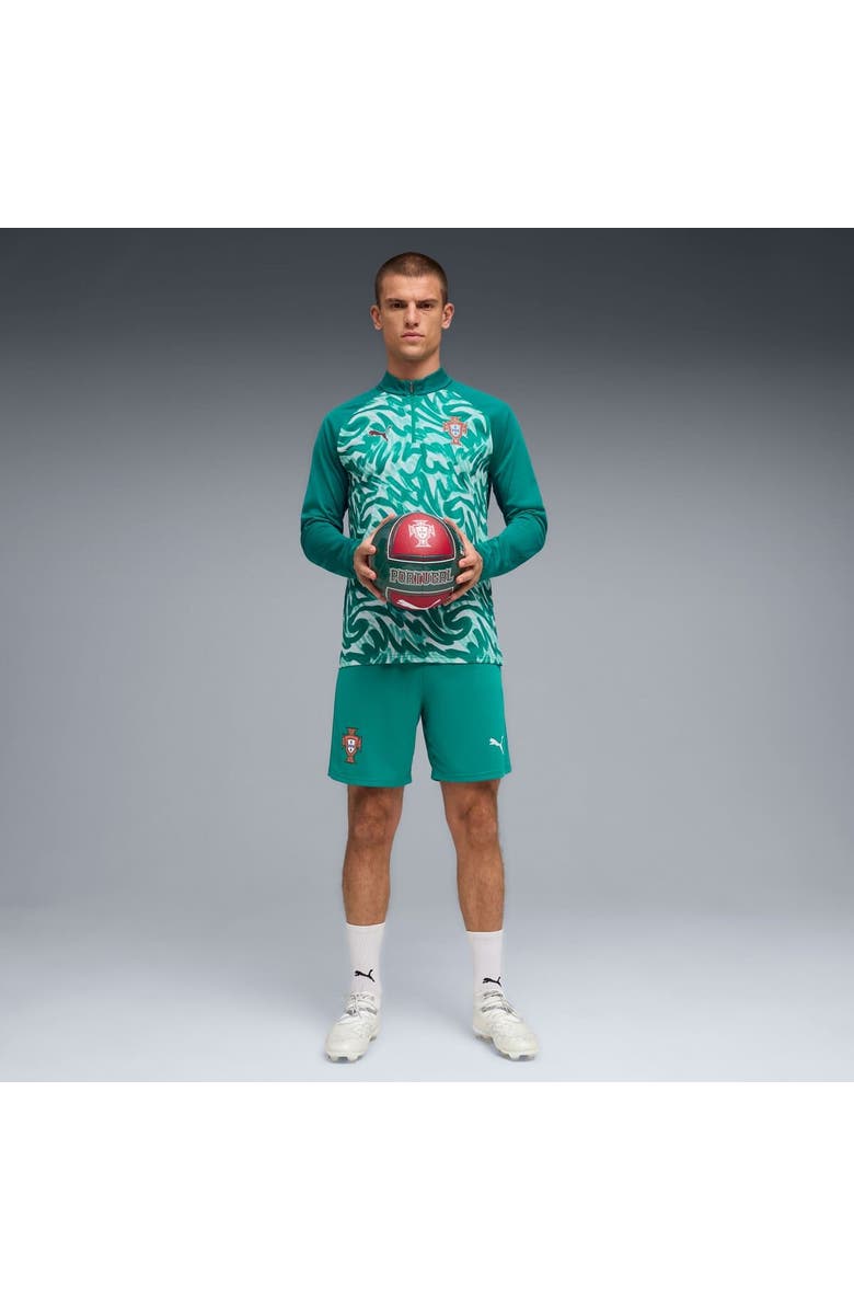 PUMA Men's Puma Green Portugal National Team Pre-Match Quarter-Zip Top, Alternate, color, Green