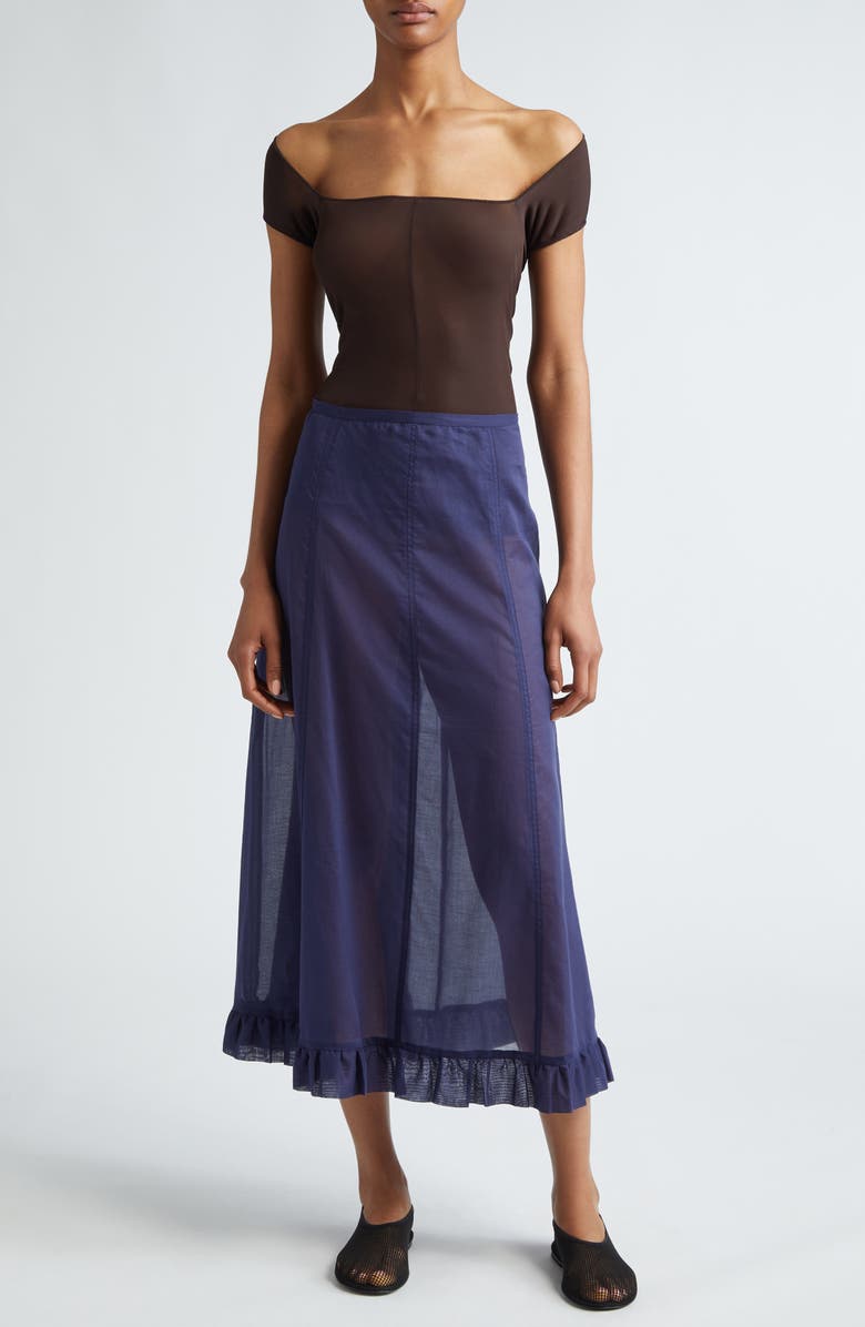 Paloma Wool Emy Sheer Off the Shoulder Top, Alternate, color, 