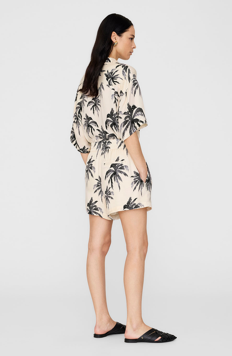 ANINE BING Black Palm Kam Short, Alternate, color, Black Palm