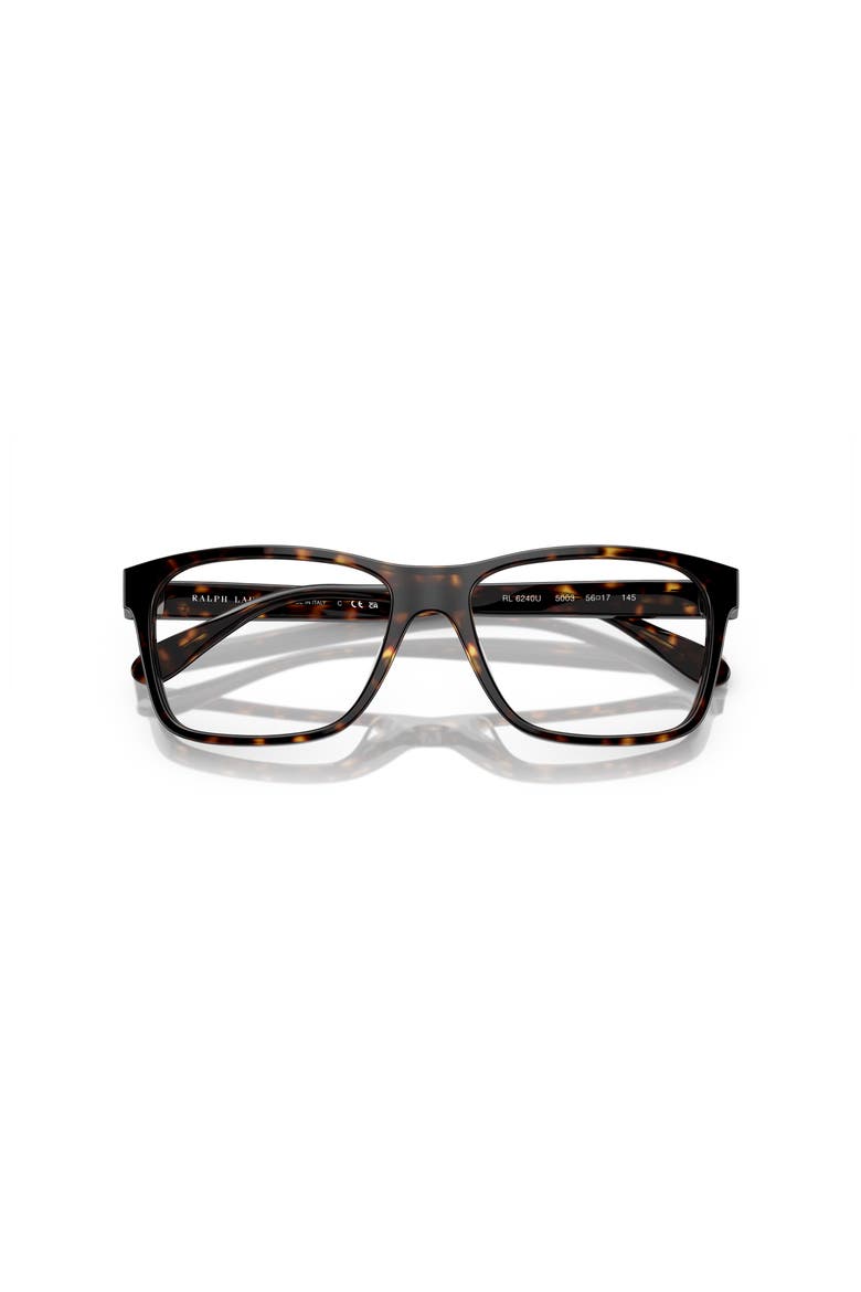 54mm Rectangle optical glasses, Alternate, color, Tortoise
