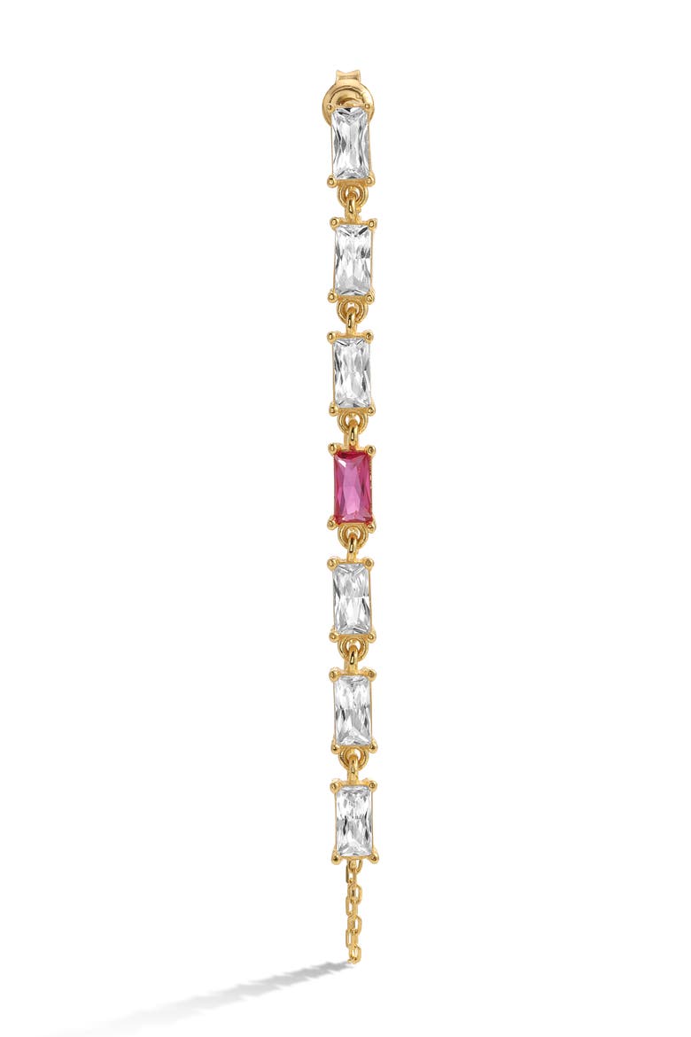 Genessis Chain Earring, Main, color, Gold