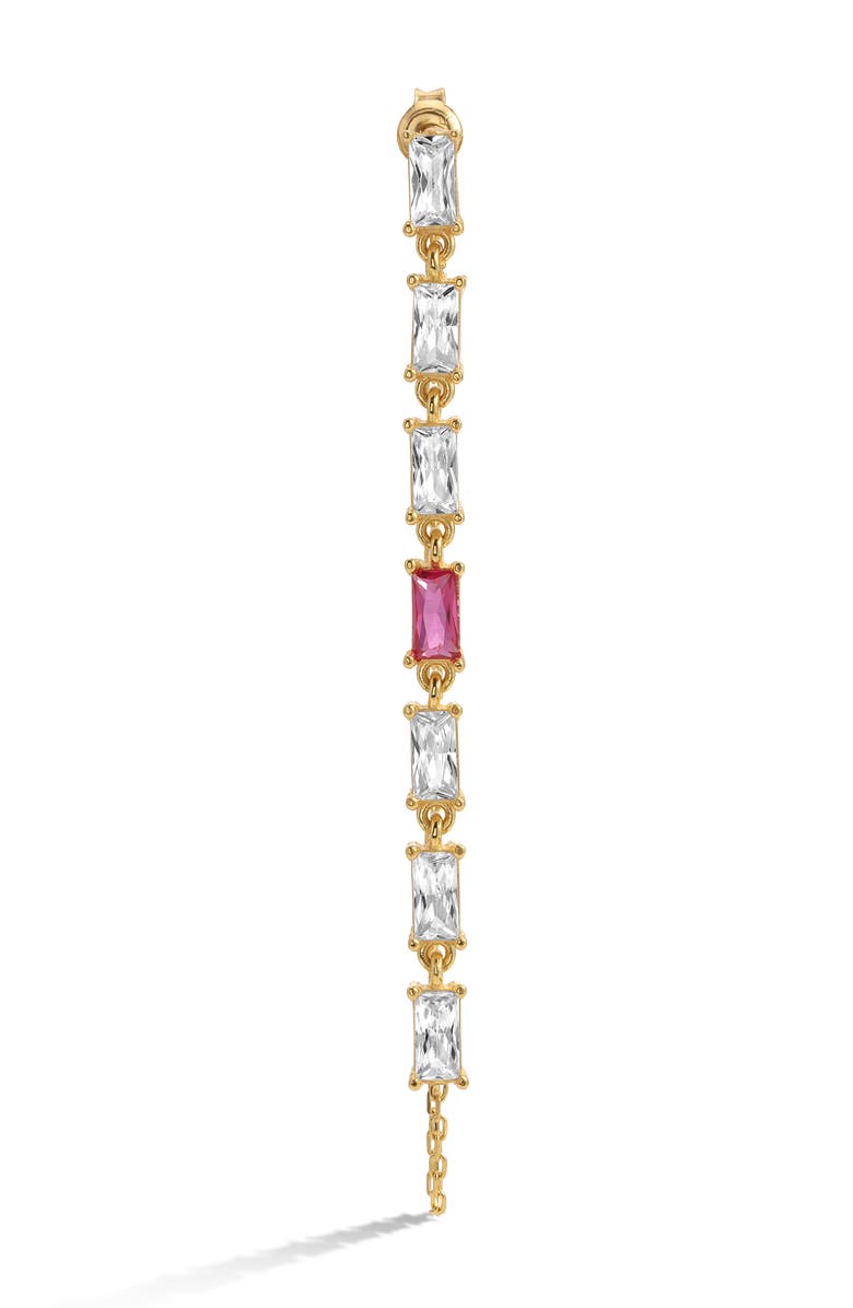 Mazin Jewels Genessis Chain Earring, Main, color, Gold