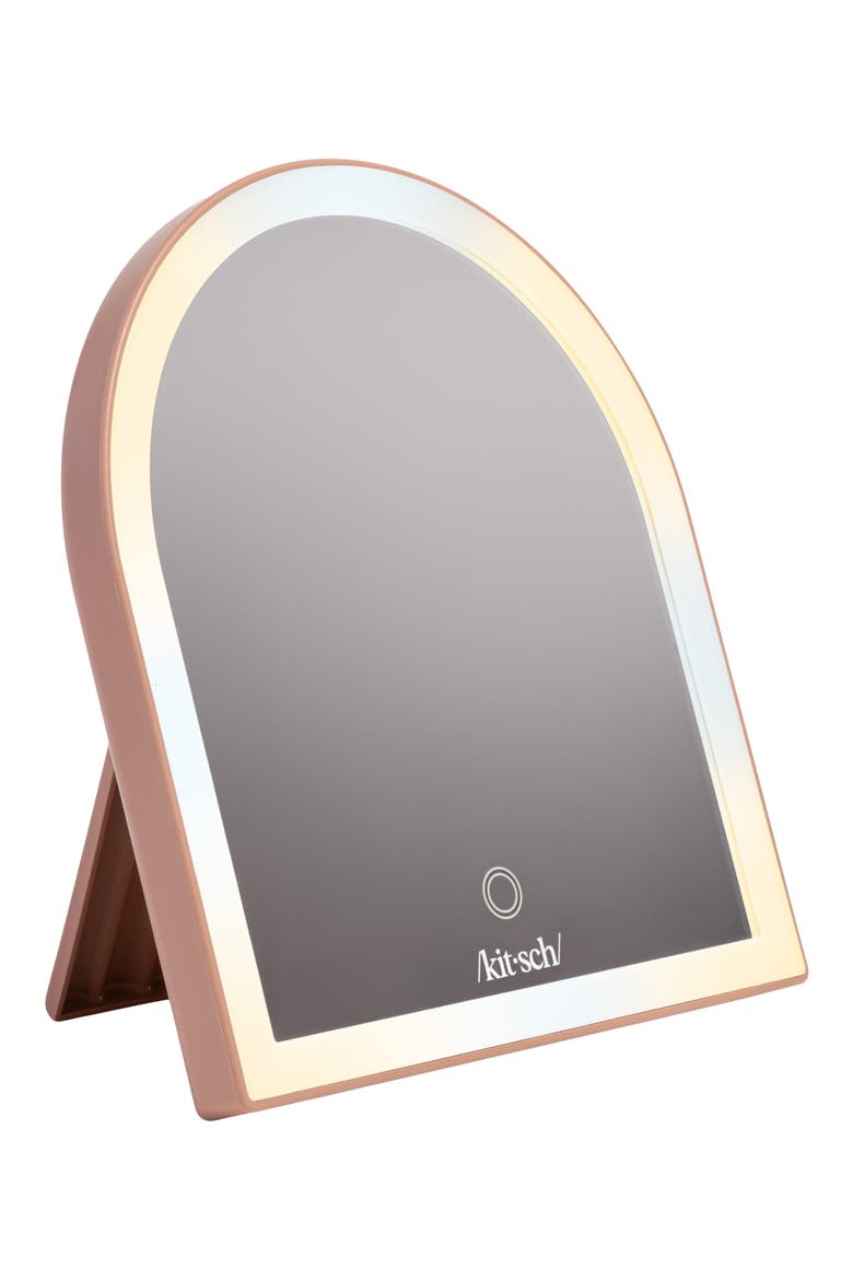 LED Desk Mirror, Alternate, color, TERRACOTTA