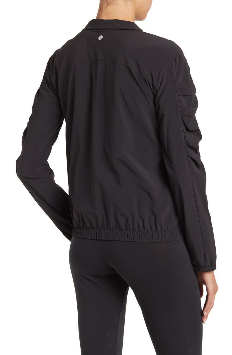 Z by Zella Interval Zip Front Track Jacket, Alternate, color, 