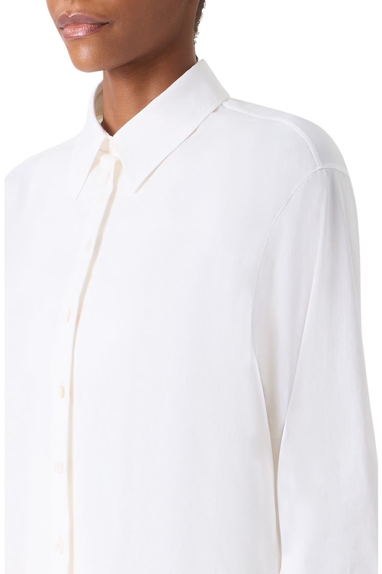 Polygon Cotton Popling Button-Up Shirt, Alternate, color, ECRU VERMILLION