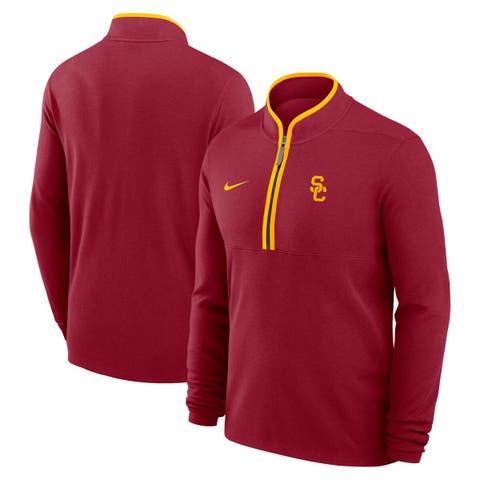 Men
s Nike Cardinal USC Trojans Courtside Victory Dri-FIT Half-Zip Pullover