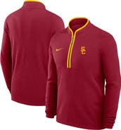 Nike Men's Nike Cardinal USC Trojans Courtside Victory Dri-FIT Half-Zip Pullover