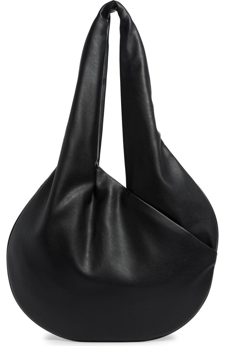 BCBG Crisscross Large Hobo Bag, Main, color, Black