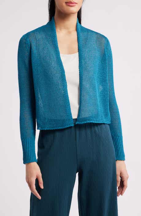 Eileen Fisher Organic Linen & Organic Cotton Cardigan
