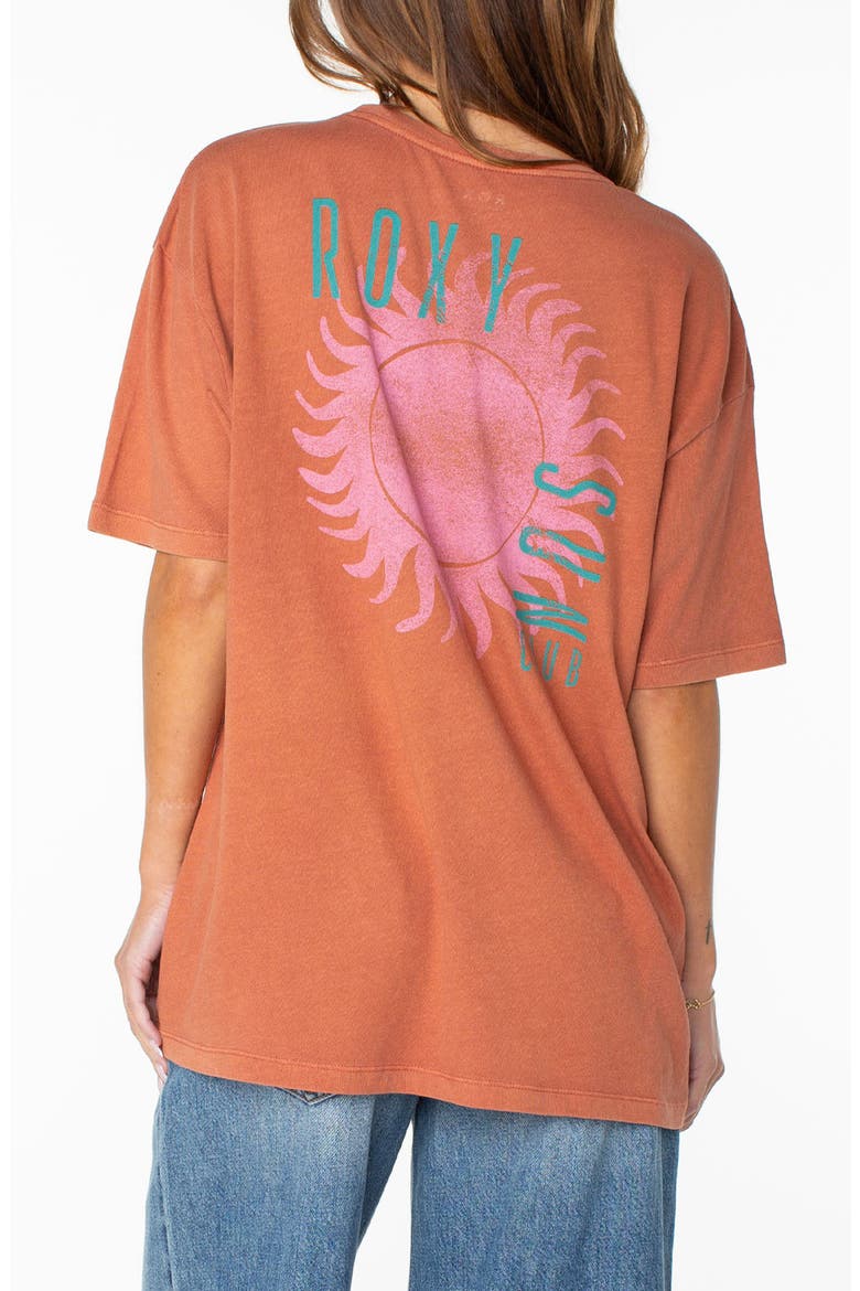 Sun Club Graphic T-Shirt, Alternate, color, CHUTNEY