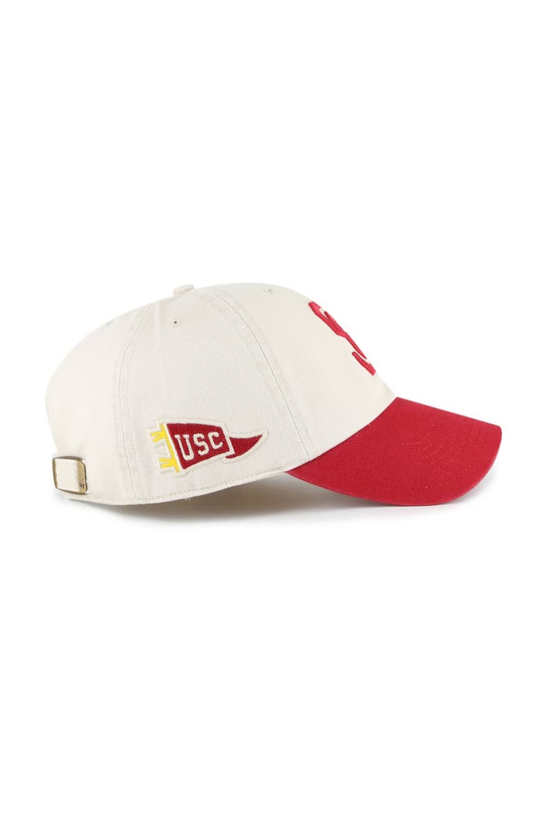 Men's '47 Cream USC Trojans Grand Stand Clean Up Adjustable Hat, Alternate, color, Cream